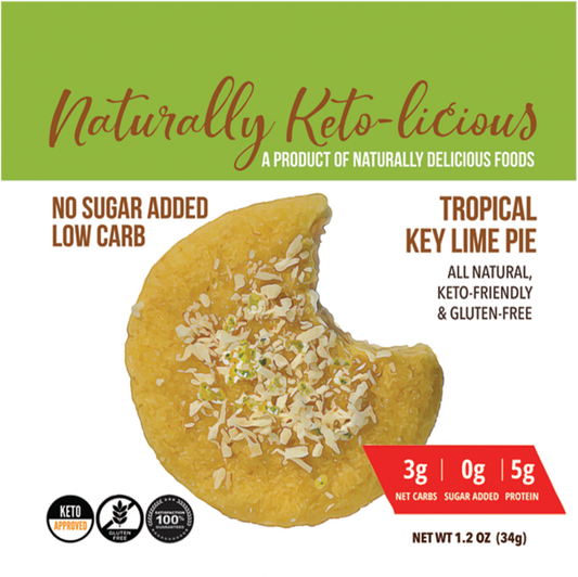 Tropical Key Lime Pie keto cookie all natural gluten free no added sugar and low carb keto cookie